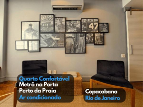 Quarto2 Exclusivo AR VAGA metrô Praia Copacabana - proprietário mora no local